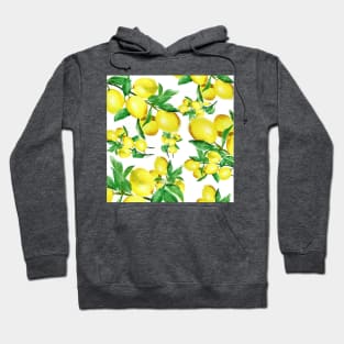 lemon pattern art Hoodie